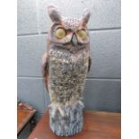 Plastic model of an owl