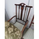 B) Upholstered Edwardian armchair