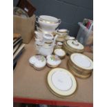 Large quantity of Coverswall and Ainsley crockery plus heart shaped dishes
