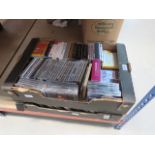 2 boxes containing CD's