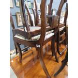 Four reproduction rope twist dining chairs