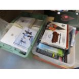 2 boxes containing DVD's and photo frames