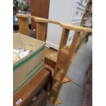 A pine plate rack