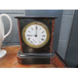 Small marble mantle clock