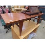 A teak coffee table