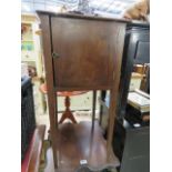 Dark wood pot cupboard