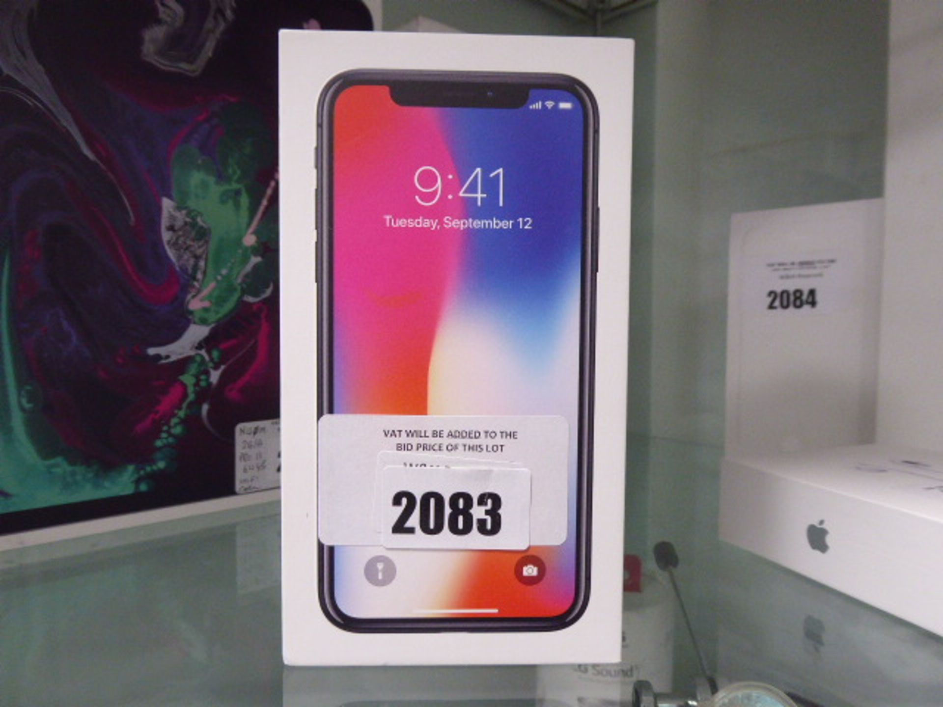 1064 iPhone X 64GB Space Gray with box and charger