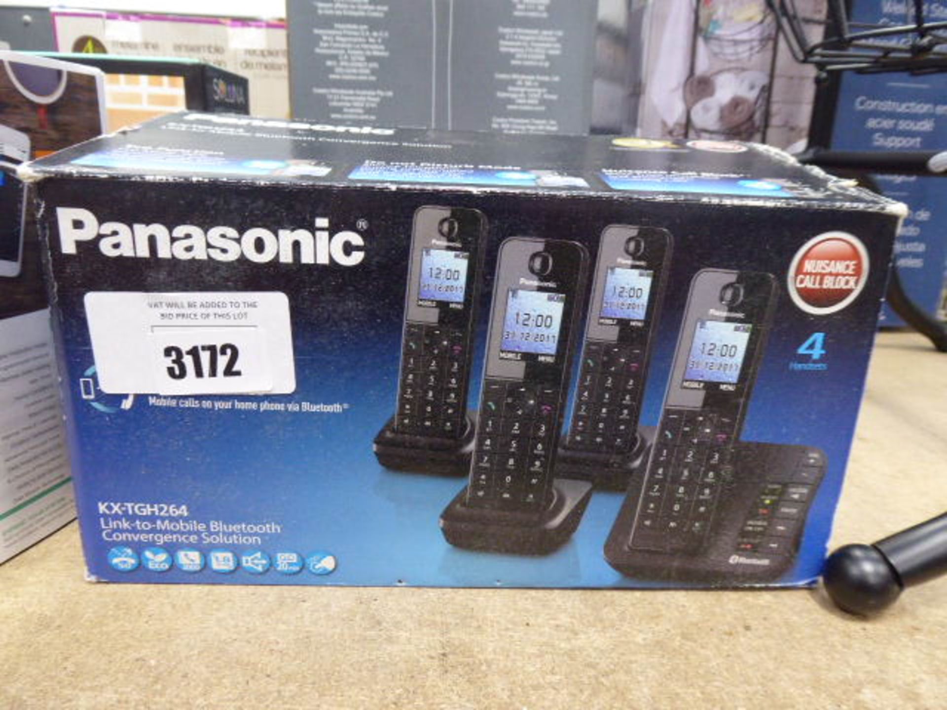 Panasonic KXTGH264 link to mobile bluetooth set