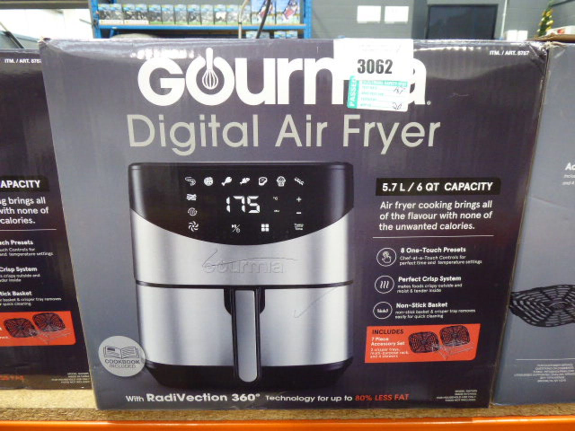 3032 Boxed Gourmet digital air fryer