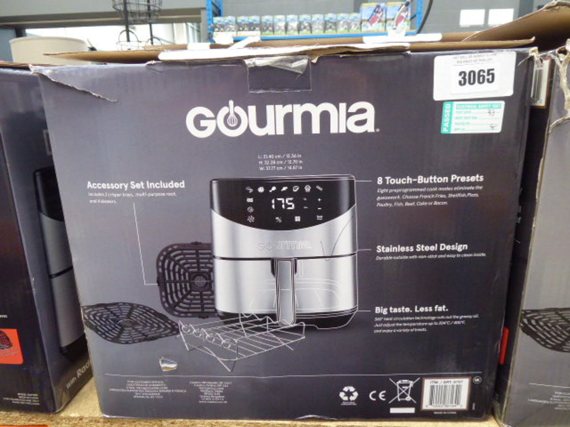 3034 Boxed Gourmet digital air fryer