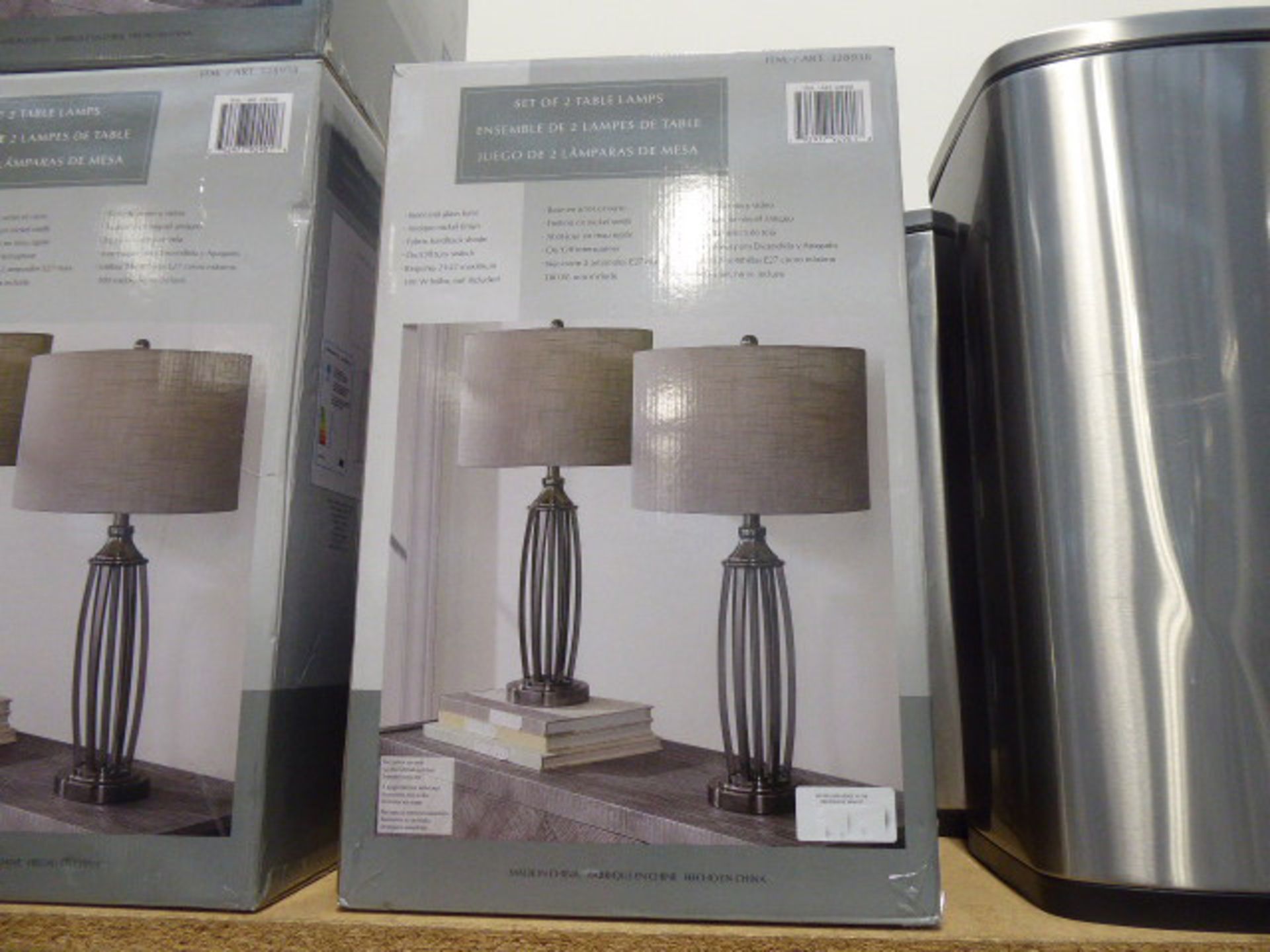 Boxed set of 2 table lamps