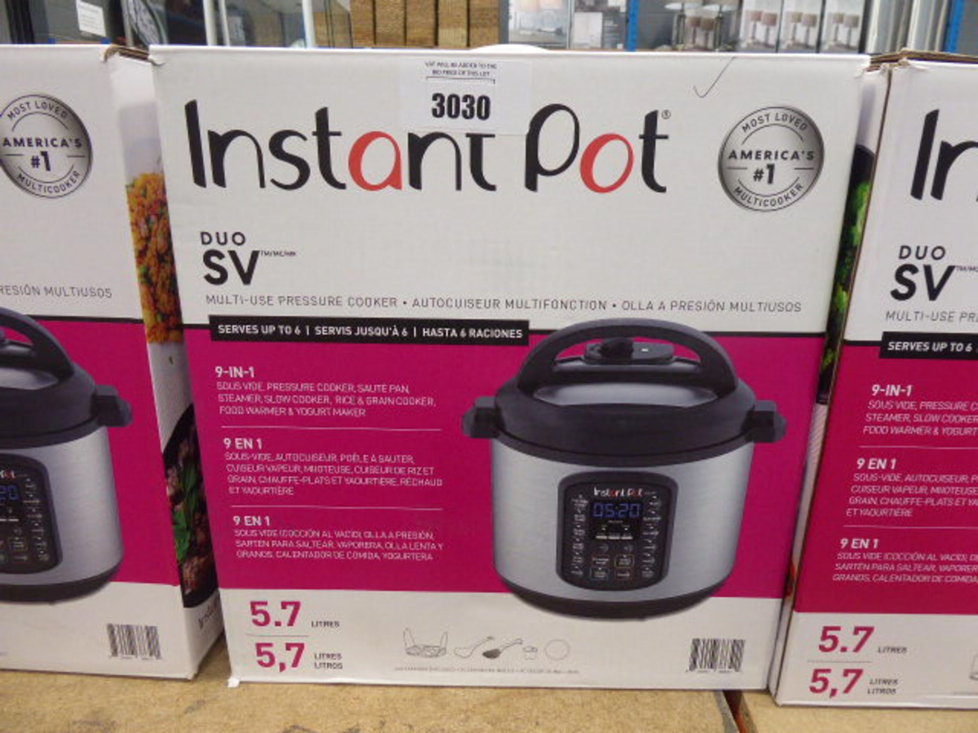 Boxed Instant pot multi use pressure cooker