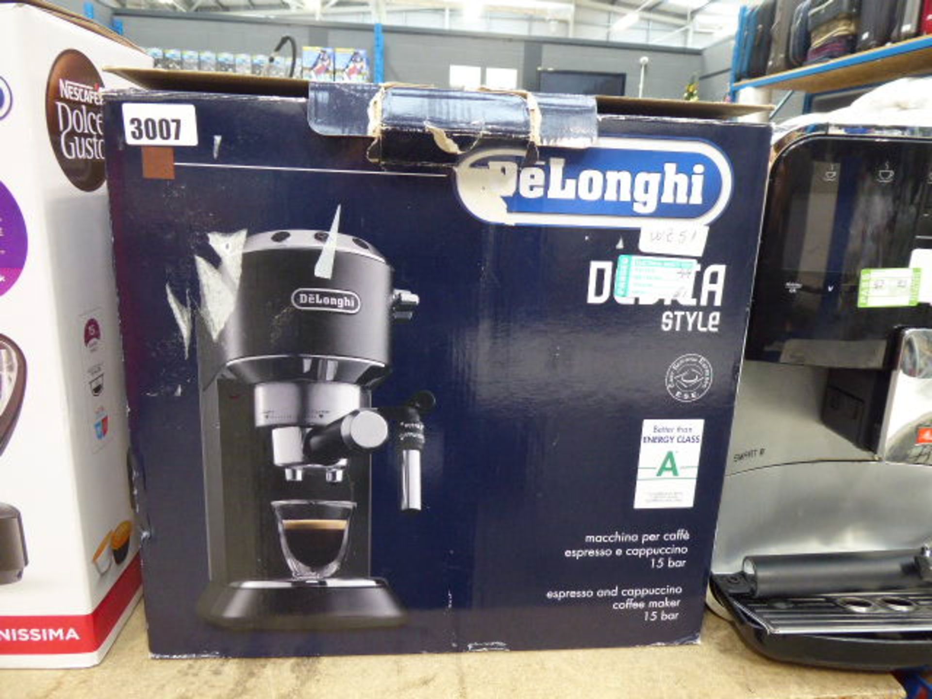 61 Boxed Delonghi Espresso coffee dispenser