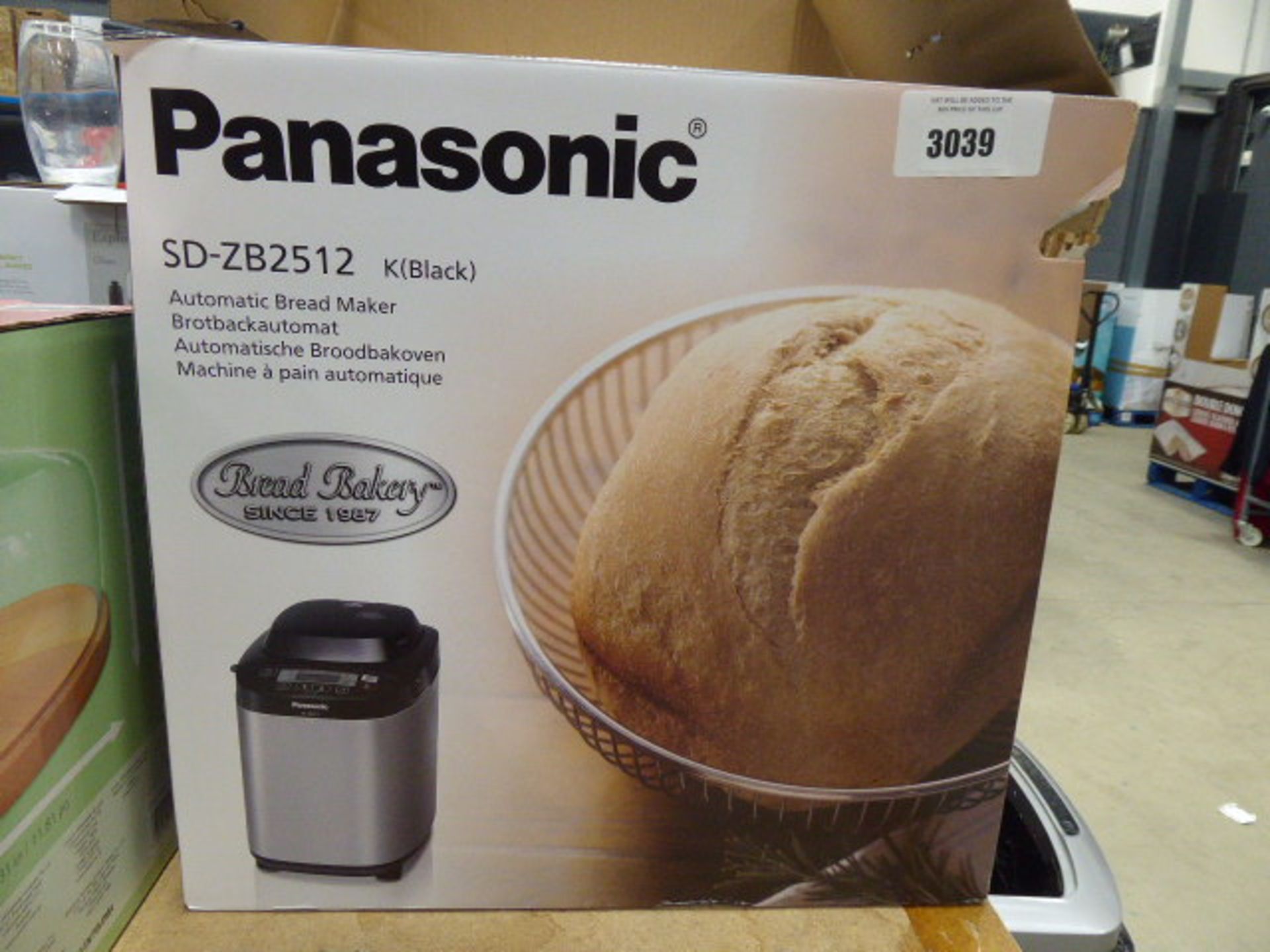 Boxed Panasonic automatic bread maker