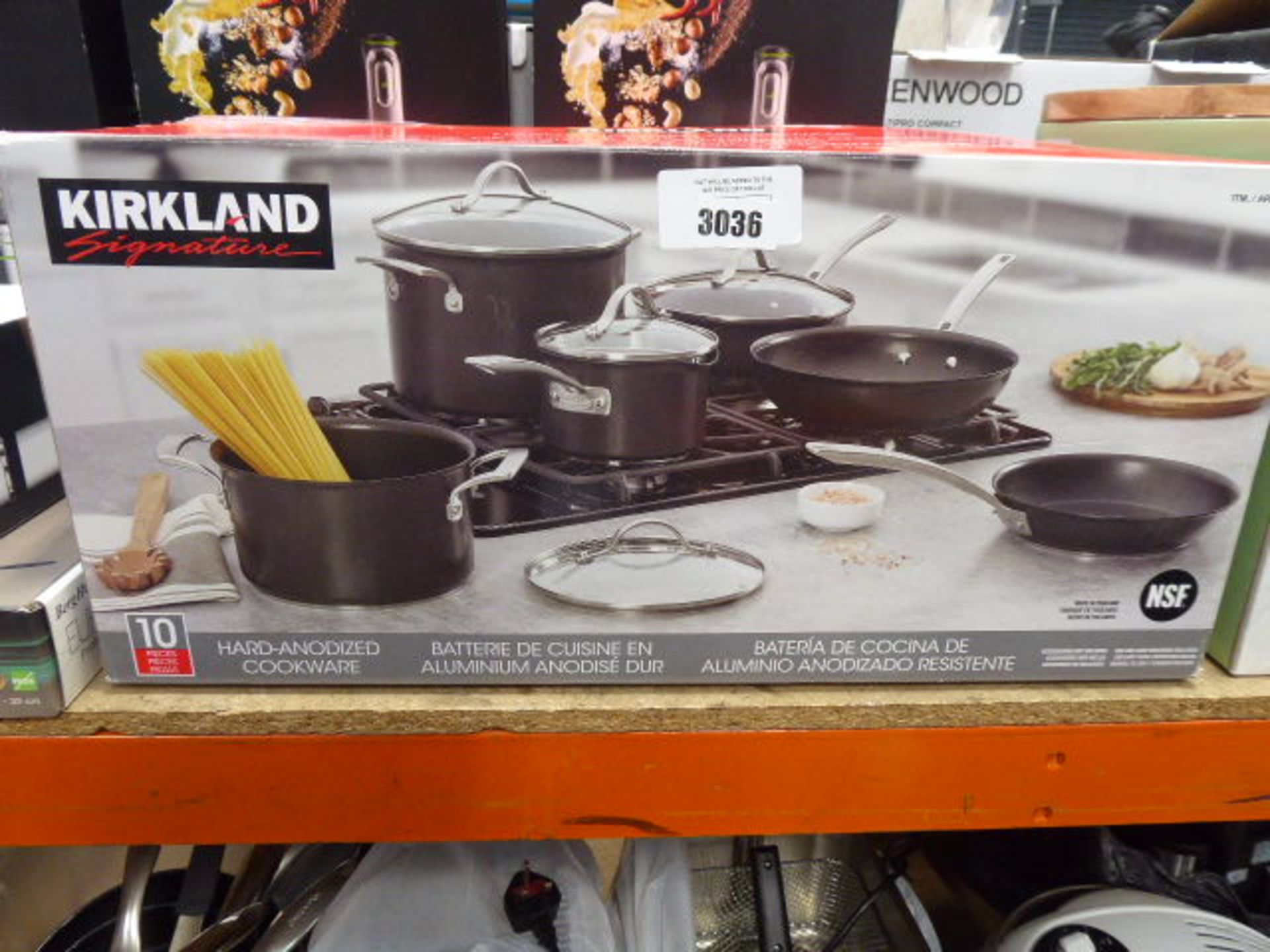 Boxed Kirkland cookware set