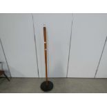 Turned beech floor lamp