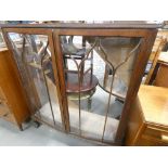 A double door glazed china cabinet (AF)