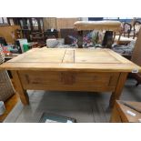 Rustic pine coffee table