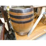 A pottery barrel