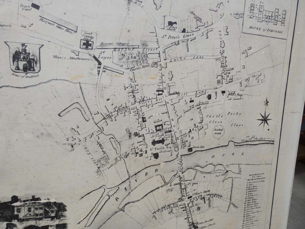 Modern map of Bedford - Image 2 of 4