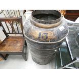 Large reproduction Chinese tea canister