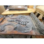 Pair of carved Victorian panels
