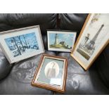 Quantity of prints to include: Eiffel Tower, Paris, portrait of a boy, winter hunting party and a