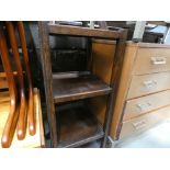 Stained beech 3 tier trolley