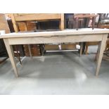Lime washed pine dining table