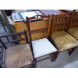 5540 Upholstered Edwardian bedroom chair