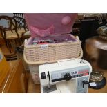Singer sewing machine plus a sewing box