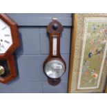 Oak banjo barometer