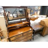 1920's walnut dressing chest