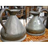 2 copper jugs
