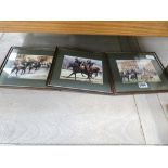 3 prints: Jockeys and Horses