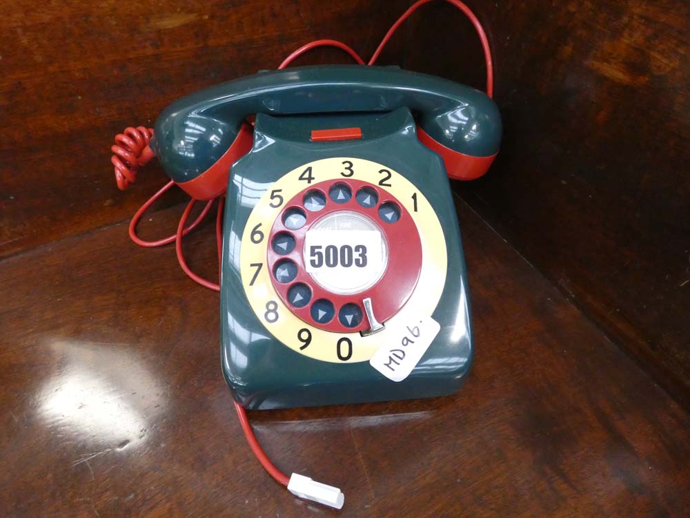 Vintage molded plastic telephone