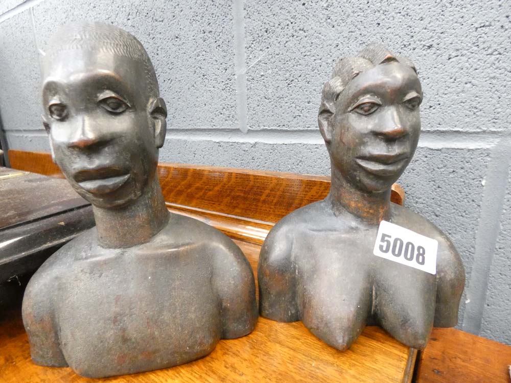 Pair of carved African figures