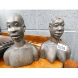 Pair of carved African figures
