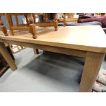 An oak dining table
