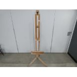 An adjustable artist's easel