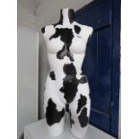 Decoratively painted shop display bust