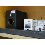 Panasonic sound bar and sub woofer