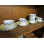 (2127) 4 saucers and 5 coffee cups by Giesche