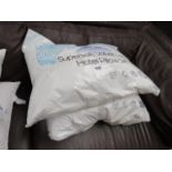 Pair of super soft velvet luxury hotel pillows