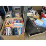 (2388) Approx. 4 boxes of various books incl. wine making and gardening themed books