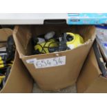 Box containing mixed Karcher cleaning accessories