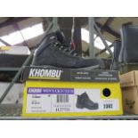 Boxed pair of Khombu black boots in size 9