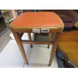 Mid century stool *Collector's Item: Sold in accordance with our Soft Furnishing Policy*