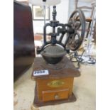 Vintage style coffee grinder