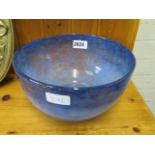 Blue glazed bowl